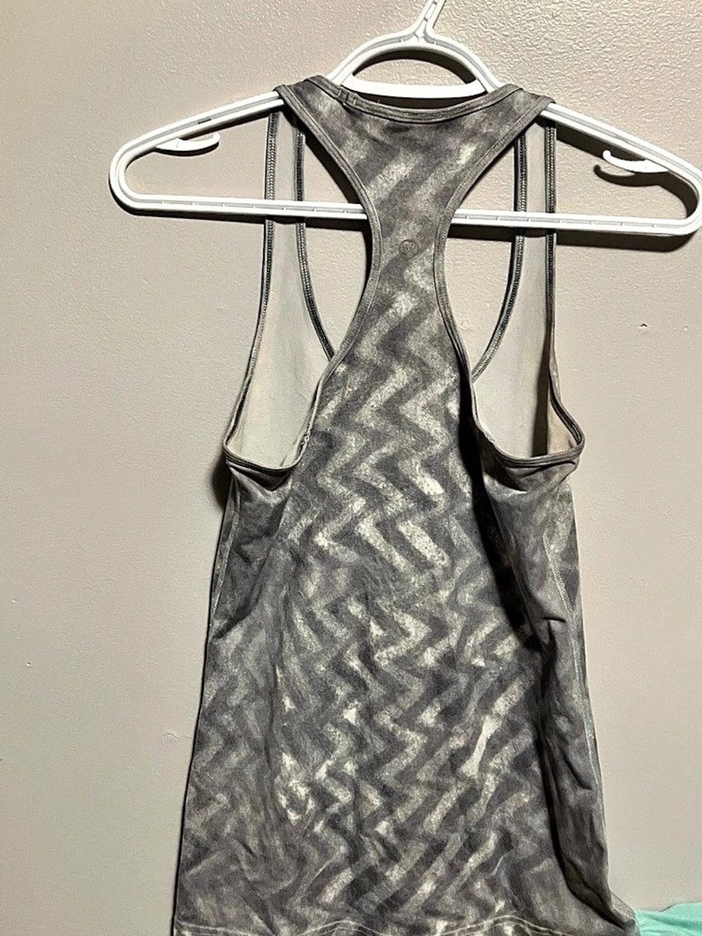 lululemon Gray Geometric Racerback Tank - Picture 2 of 4